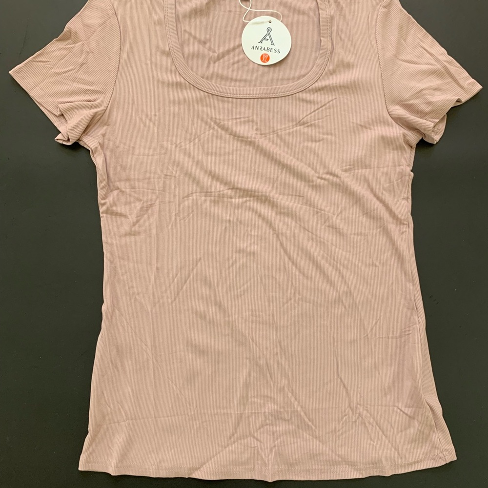 Anrabess Dusty Pink Women's Top. XL.